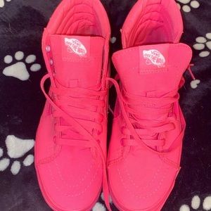 Rare Hot pink/ neon pink vans discounted!